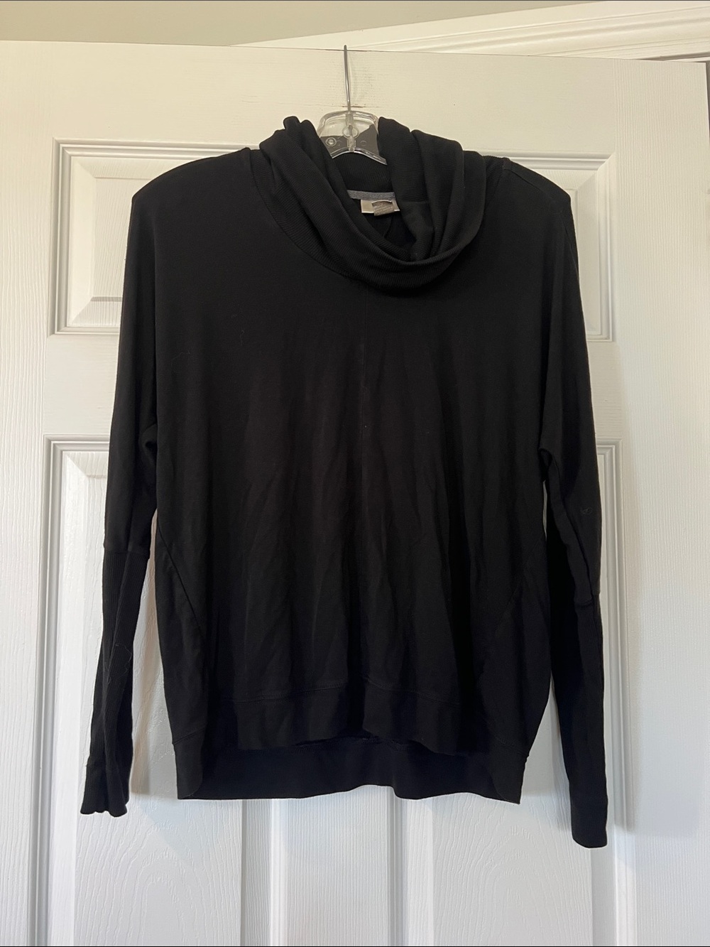 Kenar Black Cowl Neck Lightweight Sweater